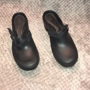 Crocs Mary Jane Strap Black Clogs Sz 8W